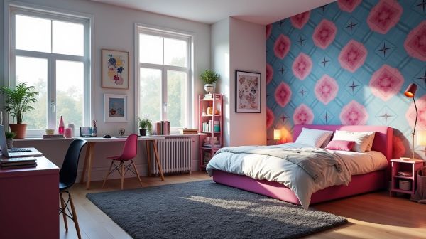 Transformez la chambre de votre ado avec du papier peint tendance